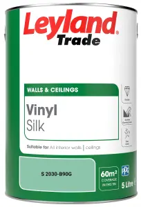 Leyland Trade Vinyl Silk Walls & Ceilings Emulsion Paint (S 2030-B90G) - 5L