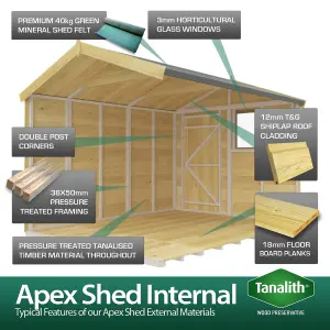 DIY Sheds 8x15 Apex Security Shed - Double Door