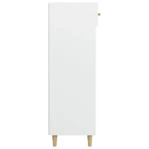 Berkfield Shoe Cabinet White 60x35x105 cm Engineered Wood