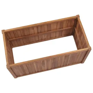 Berkfield Raised Bed 100x50x70 cm Solid Teak Wood