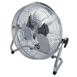 12 Inch Portable Metal Floor Fan Cool With Adjustable Tilt 50 Watt Motor UK Plug