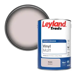 Leyland Trade Vinyl Matt Walls & Ceilings Emulsion Paint Romeo (PPG1056-2) 5L