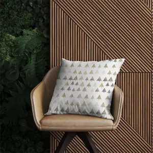 Geometric Christmas Tree Pattern Outdoor Cushion 60cm x 60cm