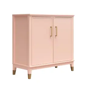 Westerleigh Cabinet with 2 Doors Pale Pink