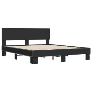 Berkfield Bed Frame without Mattress Black 160x200 cm