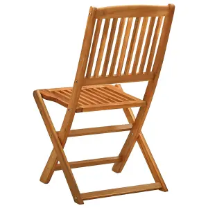 Berkfield Folding Garden Chairs 2 pcs Solid Eucalyptus Wood