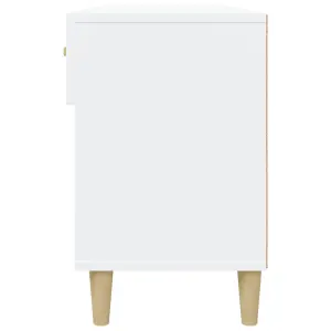 Berkfield Shoe Cabinet White 102x35x55 cm Engineered Wood