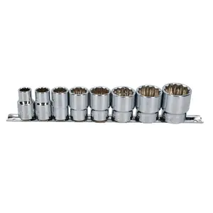 1/2" Drive Socket British Whitworth BSW Imperial Sizes 8pc Shallow Set