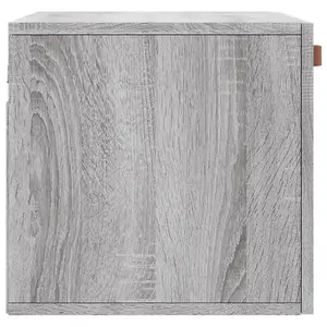 Berkfield Wall Cabinet Grey Sonoma 60x36.5x35 cm Engineered Wood