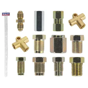 Sealey Clip Strip Deal Brake Pipe Tube Connectors Set Different Sizes BPCSET