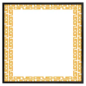 Golden egyptian border (Picutre Frame) / 16x16" / Brown