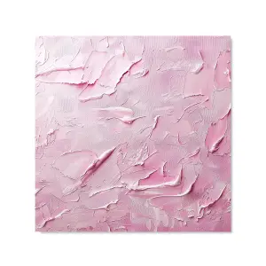 Baby Pink Textured Effect Premium Glass Kitchen Splashback W700mm x H650mm