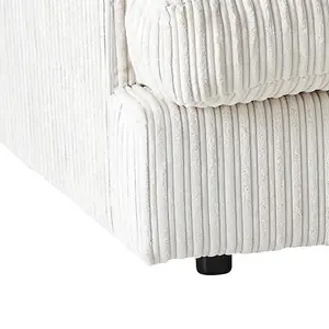 Ferrous Premium Cord Fabric Double Corner Sofa