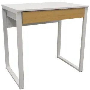 Watsons Loop  Compact Office Workstation  Computer Desk  Dressing Table  White  Oak