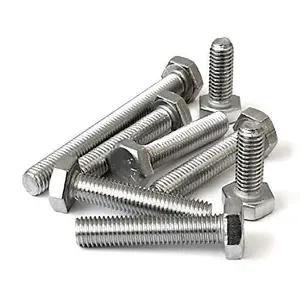 10 x Hex Head Set Screw Bolts M10 x 35mm, Fully Threaded,