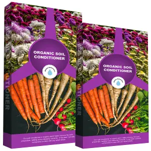 1 Bag (60 Litres) Organic Garden Soil Conditioner Compost Soil Bags Ideal For Planting, Flower Beds, Sowing Baskets & Tubs