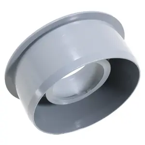 SPARES2GO 110mm Soil Pipe Reducer Boss Adaptor Solvent Weld Waste Push Fit Ring Seal (Grey)