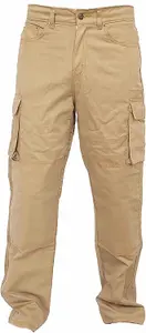 SSS Mens Work Trousers Cargo Multi Pockets Work Pants, KHAKI, 40in Waist - 32in Leg - Regular