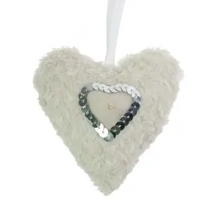 Padded Hanging Heart Decoration Shaped Ornament