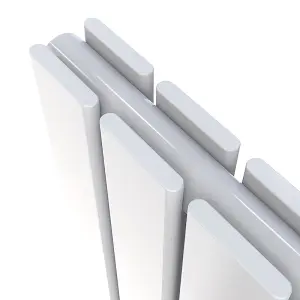 Vertical White Double Flat Panel Radiator (H) 1600 mm x (W) 272 mm, 3668 BTU.