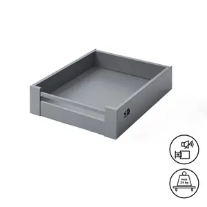 GoodHome Soto Matt anthracite Drawer front (H)187mm (W)455mm (T)13mm