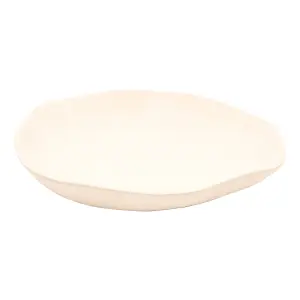 Hestia Round White Decorative Bowl - Large