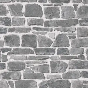 Rasch Portfolio Stone brick wall Wallpaper