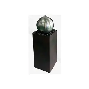 Aqua Creations Hamac Loreto Zinc Metal Solar Water Feature with Protective Cover