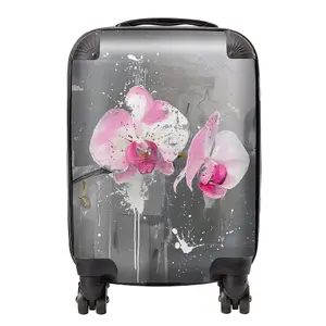 Pink Orchids Splashart Suitcase - Mini Cabin