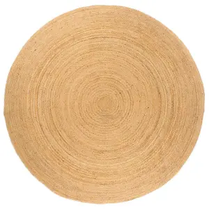 Berkfield Area Rug Braided Jute 240 cm Round