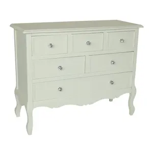 Melody Maison Large White Chest of Drawers - Victoria Range