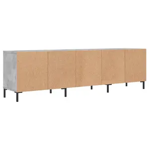 vidaXL TV Cabinet Concrete Grey 150x30x44.5 cm Engineered Wood