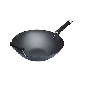 World of Flavours Non-Stick flat base Wok 36cm