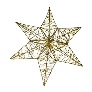 Glitter Star Decoration Shaped Ornament