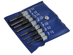 Faithfull - Round Head Parallel Pin Punch Set, 8 Piece