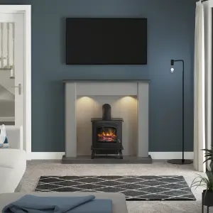 Be Modern Eastcote Grey Freestanding Electric Stove suite