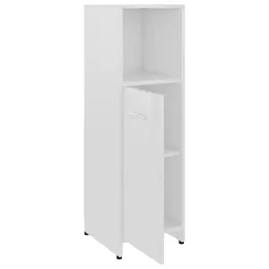 Berkfield 4 Piece Bathroom Furniture Set High Gloss White Engineered Wood