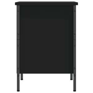 Berkfield Shoe Cabinet Black 38x35x50 cm Engineered Wood