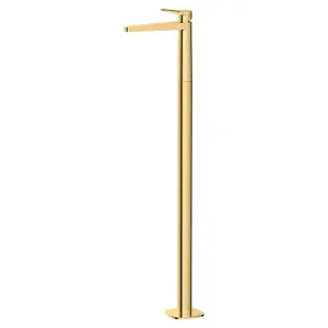 RAK Petit Brushed Gold Floor Standing Wash Basin Sink Mixer Tap