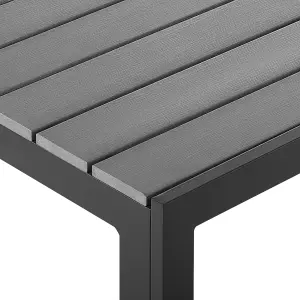 Garden Table Synthetic Material Grey COMO