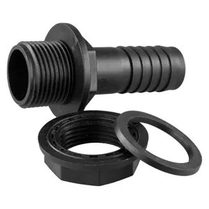 SUPER FLOW waterbutt/rain barrel /ibc tank LINKING kit,2m of 2" hose with two hosetails with nut and washer (REQUIRES 60mm HOLES)