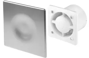 Awenta 125mm Timer ORION Extractor Fan Satin ABS Front Panel Wall Ceiling Ventilation