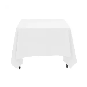 Neel Blue Square Tablecloth 178cm - White (pack of 5)