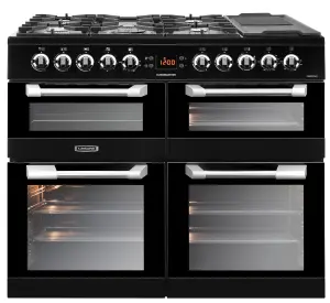 Leisure CS100F520K Freestanding Electric Range cooker with Gas Hob - Black