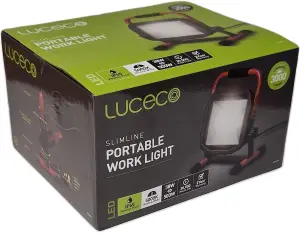 Luceco LED Work Light / Floodlight 38W (equivalent to 500W) - IP65 Waterproof, Portable WorkLight, Flood Lights Site