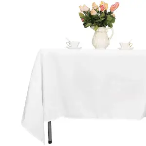 Neel Blue Rectangular Tablecloth 178cm x 320cm - White (pack of 10)