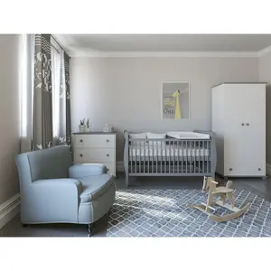 Valerton Cot Bed Grey / No