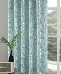 Home Curtains Mia Super Thermal Interlined 90w x 90d" (229x229cm) Green Eyelet Curtains (PAIR)