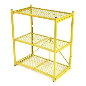 Yellow Rapid Folding Shelving 1050h x 905w x 515d 3 Shelves