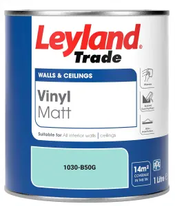 Leyland Trade Vinyl Matt Walls & Ceilings Emulsion Paint (1030-B50G) 1L